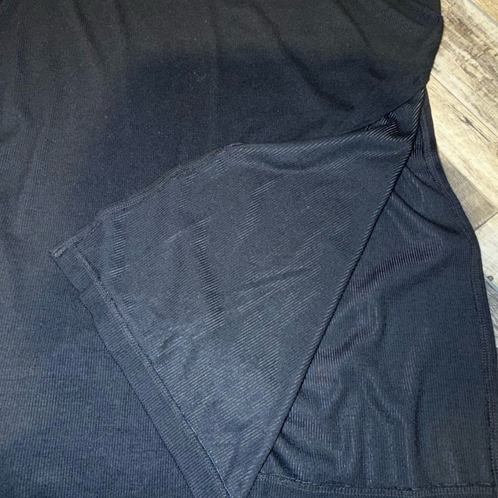 Electric & Rose Black ribbed dress large EUC - Picture 6 of 6
